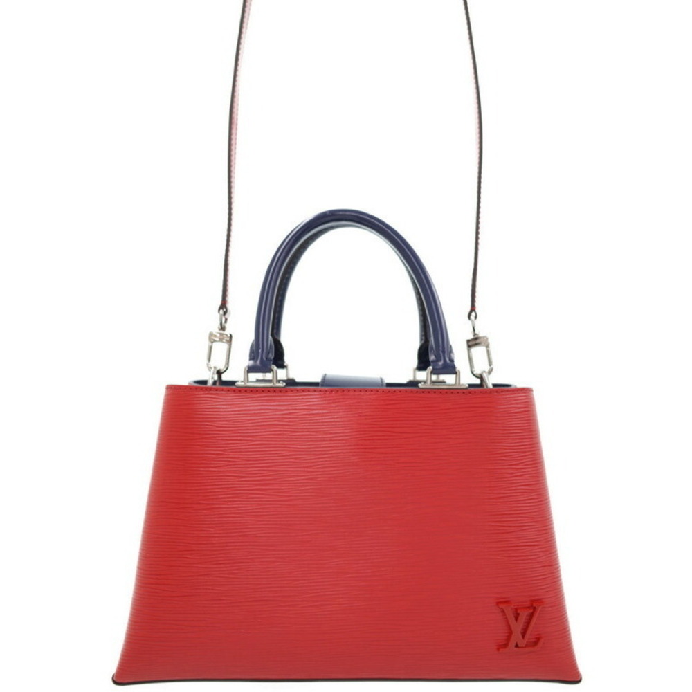 Louis Vuitton Epi Kleber Leather Shoulder Bag Red